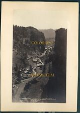 CREEDE MINERAL COUNTY COLORADO mining antique Hofer cabinet card photo 1893 picture