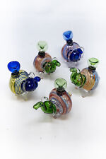 5 PC Elephant Glass Tobacco Hand Pipe Bundle - Wholesale Assorted picture