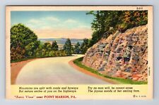 Port Marion PA-Pennsylvania, Scenic Mountain Views, Souvenir Vintage Postcard picture