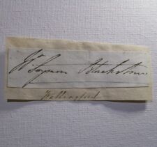 William Seymour Blackstone Autograph, Signature 1809-1881 Parliament Wallingford picture