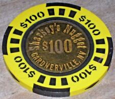 $100 GAMING CHIP FROM SHARKEY'S NUGGET CASINO GARDNERVILLE NV picture