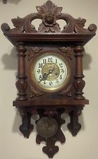 Gustav Becker Free Swinger Antique Wall Regulator Deco Finial Gong Chime Clock picture