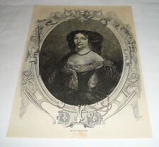 1878 magazine engraving ~ PORTRAIT OF MARION DE LORME FRENCH COURTESAN picture