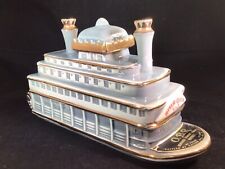 1968 OBR Kentucky Whiskey Bourbon Ceramic Decanter River Queen Paul Lux Design picture