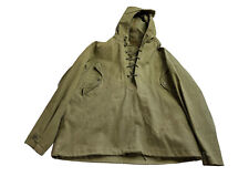 Foul Weather Smock 13 Star Buttons 1955 USA Multi tart USN Navy Large 50s picture