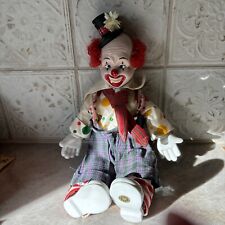 Victoria Impex Collectibles Porcelain Circus Clown Chester Plays Music Doll picture