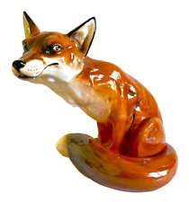 Rare Royal Doulton Porcelain Seated Sly Fox HN2634 Extra Large 10.5 in. picture