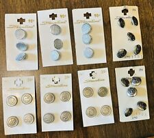 Vintage Streamline Silver Colored Buttons - Various Designs & Sizes picture