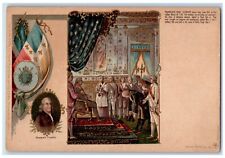 c1905 Benjamin Franklin's First Audience King Louis XVI Antique Postcard picture