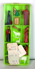 Lee Ward Dexter's Tiny 14pc Miniature Nativity Set Plastic Hong Kong New Sealed picture