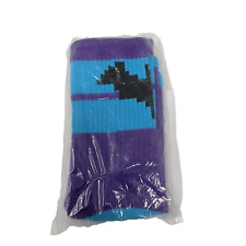 Funko DC 8-Bit Batman Socks Purple Blue Gamestop Exclusive picture
