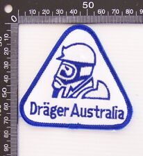 VINTAGE DRAGER AUSTRALIA EMBROIDERED UNIFORM PATCH WOVEN CLOTH SEW-ON BADGE picture