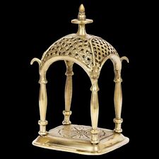 Handcrafted Antique Brass Hindu Temple For Worship Mandir For Pooja Small Size picture