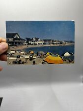Postcard East Wharf Beach Madison Connecticut CT, Vintage picture