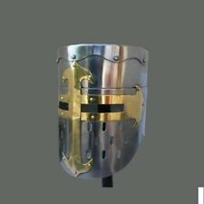 An Antique MEDIEVAL Templar Knight CRUSADER HELMET ARMOR for Sca Larp picture
