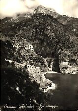 Praiano Salerno Italy Bird's Eye View of The Beach Postcard picture