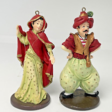 2 Dept 56 Resin Figurine Ornaments Arabian Dancers Rare picture