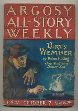 Argosy All-Story Weekly October 7, 1922 Vintage Pulp Magazine Very Good picture