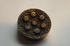 Charming Vintage Drum-Like Button with Paste OME (1311) picture