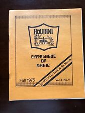Houdini Magical Fraternity Catalogue of Magic Fall 1975 Volume 1 Number 6 picture