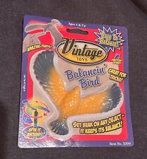 Vintage Toy Balancing Bird -NEW SEALED PACKAGE-yellow&dark green picture