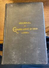 I.O.O.F. Journal Grand Lodge Of Ohio 1896 Hardcover Book VG - Held At LIMA picture