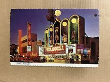 Postcard Reno NV Nevada Primadonna Casino Horseshoe Virginia Street Night picture