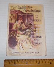 1890's CALIFORNIA WONDERLAND UNITED STATES MEDICINE CO. REMEDY PHAMPLET AD picture