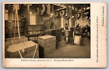 Gloucester New Jersey~Welsbach Factory Interior~Washing Mantle Fabric~c1905 PC picture