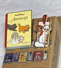 Disney Classics Book & Bookmark Blind Box Pin Set Aristocats Duchess Tom- Opened picture