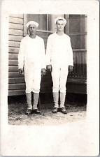 RPPC - Two Unidentified Sailors pose for camera -  Photo Postcard c1910-1930 picture