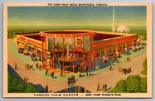 Postcard Schlitz Palm Garden New York Worlds Fair  New York City Unp. Linen  G 1 picture