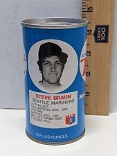 Vintage 70's Royal Crown RC Cola MLB Steve Braun Baseball Can picture