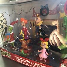 The Grinch Christmas Collectible Figures 6 Piece Set Cindy Lou Max New in Box picture