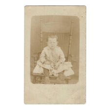 Antique Real Photo Postcard Identified Boy Photograph Portrait RPPC picture