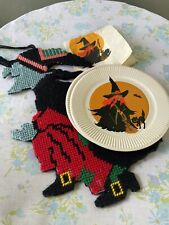 Vintage HALLOWEEN Witch Decorations Hanging And Party Supplies picture