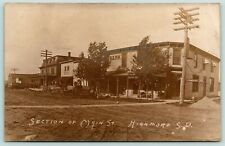 Highmore South Dakota~Main Street Bank~FH France Real Estate~Rock Pile~1907 RPPC picture