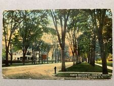 Postcard Saratoga Springs NY - North Broadway View Looking South Residential picture