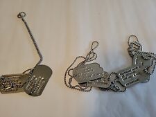 3 Sets of  Vintage Original US Air Force Dog Tags 50s 60s picture