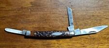 Vintage Sabre USA 3 Blade Folding Pocket Knife #A2 picture