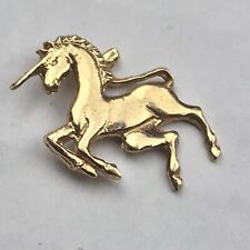 Unicorn Gold Tone Small Vintage Pin picture