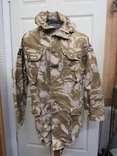 BRITISH DESERT DP WINDPROOF COMBAT SMOCK w HOOD ROYAL AIR FORCE TAPE & TRF FLASH picture