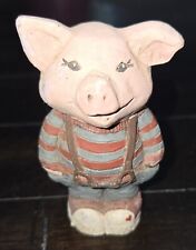 Sarah's Attic,  Wiggly 1989,  Pig  Granny's Favorites, Figurine, Striped Shirt picture