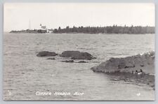 RPPC Copper Harbor Michigan MI 1940s Real Photo Postcard picture