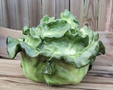 RARE Vintage Cabbage Lettuce Large Container Bowl Ceramic  picture