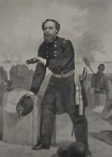 Antique US Civil War General Quincy Gillmore Engraving Original 1864 History picture