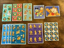 Vintage Garfield The Cat Stickers 11 Pages Assorted picture