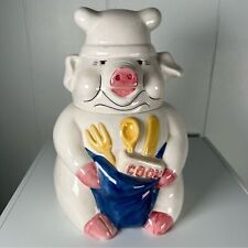 Vintage Chef Pig Cookie Jar Rare Find picture