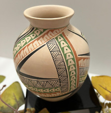 Mata Ortiz Pottery Fine Folk Art Silvia Veloz Mexican Paquime Polychrome Clay picture