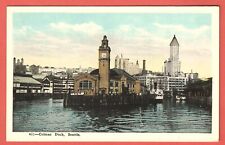 COLMAN DOCK, SEATTLE, WASHINGTON - 1920s Postcard – PIER 52 picture